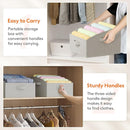 Lifewit Storage Baskets for Shelves, 6 Packs Non-woven Fabric Trapezoid Closet Organizer Bins with Handles, Foldable Clothing Containers Box for Clothes, Toy, Towel, Book, DVD, Hats, Small-Light Grey by TinyTreasures Baby Boutique