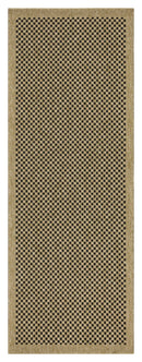 Earth - 5'3" X 7'3" Indoor, Outdoor Area Rug, Polypropylene - Jute / Black
