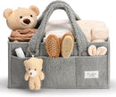 PeraBella Baby Diaper Caddy Organizer with Handle, Boy & Girl Shower Gift Basket, Portable Diaper Storage Basket Bin for Wipes, Newborn Baby Essentials Registry Search Must Haves, Car Caddy Organizer by TinyTreasures Baby Boutique