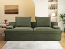 Nimbus - Oversized Full Foam 4 Seater Couch For Living Room Upholstered In Soft, Wide Armrests by HouseOfZazla