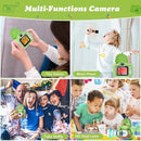 Kids Camera,HD Digital Video Camera,Childrens Toys for 3 4 5 6 7 8 9 Year Old Boys/Girls,Selfie Camera for Kids,Christmas Birthday Gifts with 32GB SD Card (Dinosaur Green) by TinyTreasures Baby Boutique