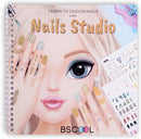 BSCOOL - Drawing, Coloring & Activity Book. Nail Design Book with Stickers and Guides. Fashion Design Sketchbook for Kids 5 and up. Little Designer Creativity Book - Nail Sticker Book. Gift for Girls by TinyTreasures Baby Boutique