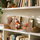 winemana Set of 2 Fall Table Decor-Squirrels with Leaves Pine Cones Thanksgiving Home Decorations Indoor Sisal Figurines, Cozy Fall Office Harvest Centerpiece Christmas Kitchen Décor by CozyNest Decor
