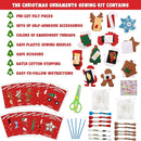 CiyvoLyeen Christmas Sewing Kit for Kids Felt Christmas Ornaments Craft Supplies DIY Activity for Girls and Boys Educational Sewing Gift for Child Set of 12 by TinyTreasures Baby Boutique