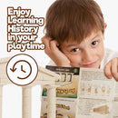 Taksa Toys Ancient Greek Facade Stem Toys Unique Educational Stackable Building Blocks, for Kids Ages 7 8 9 10+ Years Old, Indoor Architectural Kit Learning Games, Montessori Toys for Children, 55 Pcs by TinyTreasures Baby Boutique