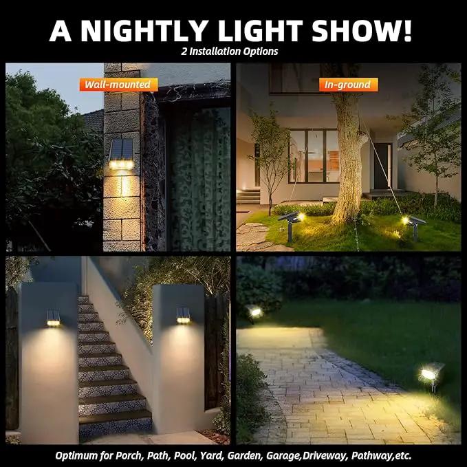 Solar Spot Lights Outdoor Landscape Lights, 40 LEDs Solar Landscape Spotlights Outdoor Waterproof Auto On/Off Solar Garden Lights, Outdoor Solar Lights for Yard Palm Tree Driveway Patio Pool, photo 3 of 7