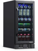 Newair 24" Wine and Beverage Refrigerator 20 Bottle and 70 Can Capacity, Built-in or Freestanding Cooler, Dual Zone Fridge in Stainless Steel with Splitshelf by CozyNest Decor