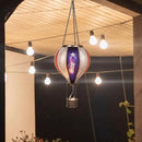 TERESA'S COLLECTIONS America Fourth of July Decorations, Hot Air Balloon Solar Lantern for Garden Decor,Gifts for Women + Memorial Day 17.7'' Hot Air Balloon Solar Lantern by GreenHaven Gardens