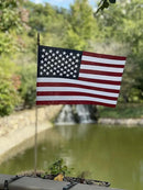 American Flags on Stick - Handheld Spearhead US Flag for 4th of July, Memorial Day Event Decorations - Patriotic Decor for Indoors & Yard - Wooden Stick, Cotton Fabric - (8"x12" -24 Pack) by GreenHaven Gardens