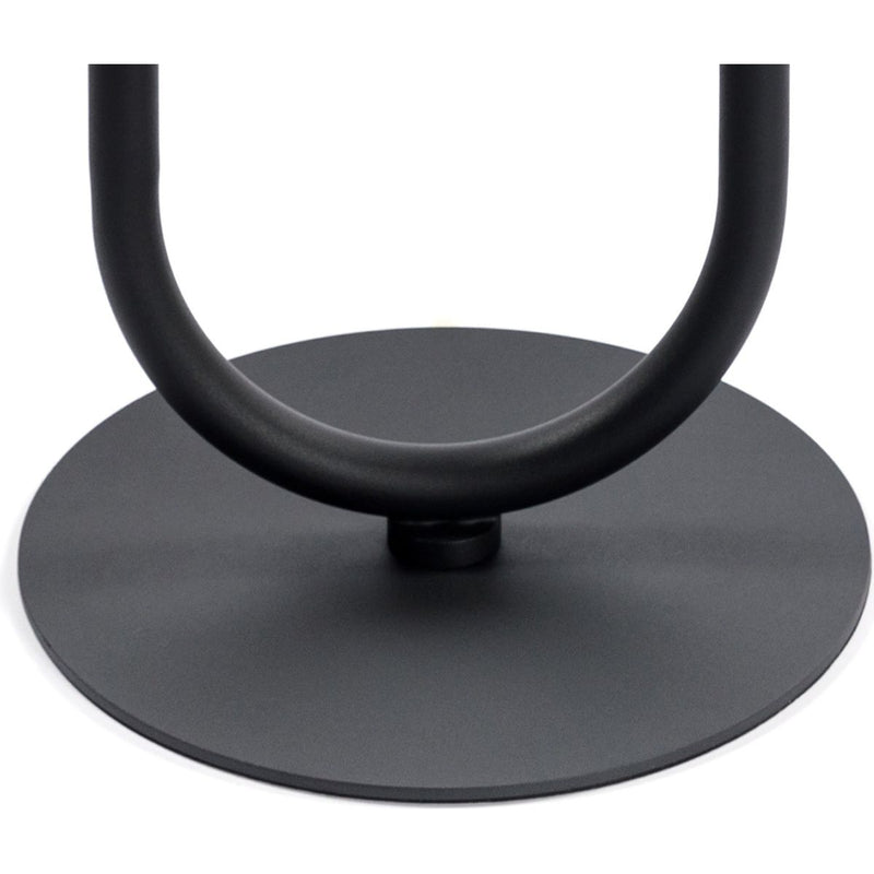 Lantern-shaped Metal End Table, Small Round Side Table, Modern Coffee Drink Cocktail Table, Small Accent Pedestal Table for Living Room Corners Small Spaces, 24'' Height