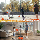 Kids Indoor Basketball Hoop with Scoreboard & Timer,Toddler Adjustable Height Basketball Goal Toy for Outdoor Backyard,Sports Game Play by TinyTreasures Baby Boutique