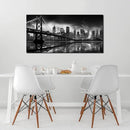Brooklyn Bridge Canvas Wall Art for Bedroom Black and White City Wall Decor for Living Room Office Wall Art Decor 24 x 48 Inch by CozyNest Decor