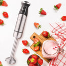 Zulay Immersion Blender Handheld - Durable Stick Blender With Ultra-Sharp Stainless Steel Blades For Effortless Blending (Immersion Blender Set (No Cup), Matte Black) by TinyTreasures Baby Boutique