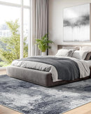 Amada 9x12 Large Area Rug, Modern Abstract Living Room Rug with Non-Slip Backing & Short Pile, Washable Rug with Abstract Pattern for Living Room, Bedroom and Dinning Room, Grey by TinyTreasures Baby Boutique