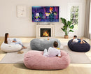 Hobestluk 4FT Bean Bag Chairs Adult Bean Bag with Portable Handle Comfy Large Bean Bag Chair with Removable Cover for Living Room Bedroom or Reading Nook (Stripe White, 4FT) by TinyTreasures Baby Boutique