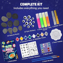 EPUMP Rock Painting Kit for Kids – Glow-in-The-Dark Arts & Crafts Set for Boys & Girls Ages 6-12, DIY Crafts Creative Painting Toys, Fun Art Supplies for Kids Activities & Birthday Gifts by TinyTreasures Baby Boutique