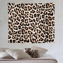 HZOHNAGO Leopard Print Tapestry Rustic Brown Leopard Wild Animal Printed Wall Tapestry Painting Wall Hanging for Bedroom Living Room Dorm 60" W x 50" H by CozyNest Decor