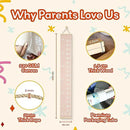 Height Chart for Kids Customizable Kids Height Wall Chart with Stickers, Marker & Hook Hanging Growth Chart Measurement for Wall Easy Installation for Baby Room Nursery and Playroom by CozyNest Decor