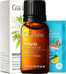 Gya Labs Amyris Essential Oil for Skin - 0.34 Fl Oz - 100% Pure Natural Amyris Oil for Diffuser, Massage, Aromatherapy & Candle Making Scent by CozyNest Decor