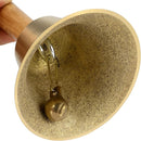 SINJEUN 4 PCS 6 Inch Brass Hand Bell, Solid Brass Hand Call Bells with Wooden Handle, Loud Ringing Bell Restaurant Call Service Bell for Christmas, School, Home, Restaurant, Bride Wedding by TinyTreasures Baby Boutique