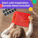 Magnetic Drawing Board for Kids & Toddlers with Beads and Magnet Stylus Pen - Magnetic Tablet Toy for Airplane & Car Ride Activities for Kids by TinyTreasures Baby Boutique