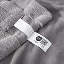 Cozy Bliss Checkered Large Faux Rabbit Fur Grey Twin Bed Blanket, Soft Fuzzy Fluffy Minky Furry Blankets for Couch, Bed, Adults (60 * 80 Inches Light Grey) by CozyNest Decor
