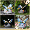 Yiosax-Garden Statue Butterfly Decor-Solar Outdoor Butterfly Light-Butterfly Figurine Decoration for Patio,Balcony,Yard,Lawn Ornament Garden Gift Women Mom by GreenHaven Gardens