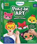 Skillmatics Poke-in Art - Animal Masks, Mess-Free Fun for Kids, DIY Wood Craft Kits, Creative Activity, Gifts for Girls & Boys Ages 4, 5, 6, 7, 8, 9 by TinyTreasures Baby Boutique