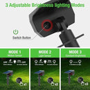 Solar Spot Lights Outdoor Motion Sensor with 3 Modes, [ 12 Pack/56 LED ] 2-in-1 Auto On/Off Solar Landscape Lighting for Outside Yard Wall Garden Path, Cool White by GreenHaven Gardens
