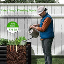 8x4x2 ft Outdoor Raised Garden Bed, Large Metal Planter Raised Beds, Planters for Outdoor Plants for Vegetables, Flowers, Herbs, Fruits, and Succulents.(4 Pcs) by CozyNest Decor