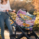 Binienty Durable Fabric Infants Carseat Canopies for Baby Girls Boys,Bohemian Flower Design, Baby Stroller Cover by TinyTreasures Baby Boutique