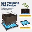 VIVOHOME 2 Packs Elevated Plastic Raised Garden Bed Planter Kit, Outdoor Planters Above Ground Flower Vegetable Standing Planter Box for Patio Deck Porch W/Drainage Holes by GreenHaven Gardens