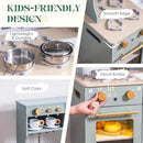 ROBOTIME Play Kitchen for Kids Toddlers, Wooden Pretend Play Kitchen Set Toy with Fridge, Ice Maker, Coffee Maker, Toys Kitchen Gift for 3+ Year Old Kids, Girls & Boys by TinyTreasures Baby Boutique
