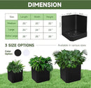 Steel Planter Box-20"x20"x20"-Large Square Planter Box-Outdoor Indoor-Cube Steel Planter Heavy Duty Black Metal Planter Flower Pot Commercial Residential for Home Garden Porch Hotel Patio by GreenHaven Gardens