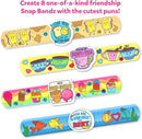 Skillmatics Craft Activity - Snap Bandz, Friendship Bands, DIY Jewelry Art & Craft Activity, Mess-Free, Creative Kit, 8 Bands (8.6"), Gifts for Girls & Boys Ages 4, 5, 6, 7, 8, 9, 10 by TinyTreasures Baby Boutique