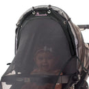 Stroller Sun Shade - Universal UV Protection Cover for Strollers Sunshade with See Through, Clip-On Sun Blocker, Sun Shield for Baby, Breathable Adjustable Fit, Full Coverage, Custom by TinyTreasures Baby Boutique