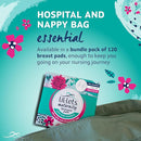Lil-Lets Nursing Pads – 120 Individually Wrapped, Ultra-Thin, Absorbent & Fragrance-Free – Comfort & Protection for Nursing Moms Postpartum –Maximum Adhesion for Leak & Chafing Nipple Protection by TinyTreasures Baby Boutique