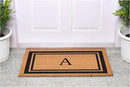 Calloway Mills 152962436A Black Border 24" x 36" Monogram Doormat, (Letter A) by CozyNest Decor