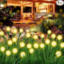 Aogist Solar Garden Lights Outdoor Waterproof,2 Packs 20 LED,Sway by Wind, Yard Patio Pathway Decoration, High Flexibility Iron Wire & Heavy Bulb Base,Warm White by GreenHaven Gardens