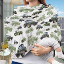 Binienty Womens Nursing Cover Breastfeeding Scarf, Truck Tractor Print Baby Car Seat Covers Multi Use Newborn Carrier/Stroller/Shopping Cart, Girl Boy Stroller Cover Gifts by TinyTreasures Baby Boutique