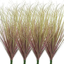 12Pcs Artificial Grass Plants, Faux Shrubs Wheat Grass, Artificial Tall Grass Fake Plants for Outdoor Decor,Artificial Greenery Stems Weed for Room Indoor Home Decor（Light Purple） by GreenHaven Gardens