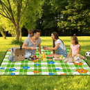 Extra Large Picnic Blanket Waterproof,80"x 80"Foldable Machine Washable Beach Blanket,Outdoor Blanket for 6-8 Adults,Suitable for Indoor Crawling,Park Beach,Camping,Hiking,Family Travel(Green) by TinyTreasures Baby Boutique