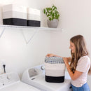 NaturalCozy Storage Cubes 11 Inch Cotton Rope Woven Baskets for Organizing, 3-Pack | Cube Storage Bin | Square Storage Baskets for Shelves Organizer, Classroom, Kids Toy Bins, Closet, Baby Nursery by TinyTreasures Baby Boutique