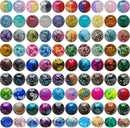 1100pcs 8mm Round Glass Beads for Jewelry Making, Bracelet Necklace Earring DIY Crafts Bulk Kit with Large Hole 83 Different Crystal Beads for Adults Jewelry Supplies by TinyTreasures Baby Boutique