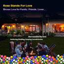 Solar Flower Lights Outdoor - Upgraded New Material Two Modes Realistic LED Solar Powered Waterproof Lights with 5 Roses, Solar Decorative Stake Lights for Garden (Pink, 1 Pack) by GreenHaven Gardens