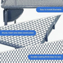 Neudeco Stackable Cabinet Shelf Organizer - 2 Pack Metal Mesh Stacking Shelves for Kitchen, Closet, Bathroom, Countertop and Cabinet -Gray by CozyNest Decor