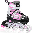Adjustable Inline Skates for Kids, Teens, and Adults – ABEC-7 Bearings, PU Wheels, Comfortable Fit, for Indoor and Outdoor Skating by TinyTreasures Baby Boutique