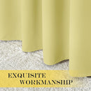 NICETOWN Paler Yellow Room Darkening Curtains 102 inch Length, Grommet Energy Saving Thermal Drapes Sound Reducing Heat Blocking Window Treatments for Living Room, 2 Panels, W52 x L102 by TinyTreasures Baby Boutique