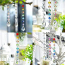 12Pcs Clear Crystal Suncatchers Prisms DIY Kit,Glass Suncatchers Hanging Crystals Ornament,Sun Catcher with Glass Beads,Prisms Rainbow Pendant for Window Home Office Garden Decoration by GreenHaven Gardens