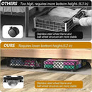 NADAMOO Large Under Bed Storage with Wheels, Low Profile Rolling Under Bed Storage Containers，Foldable Metal Under the Bed Organizer Bins for Bedroom，2 Packs by CozyNest Decor